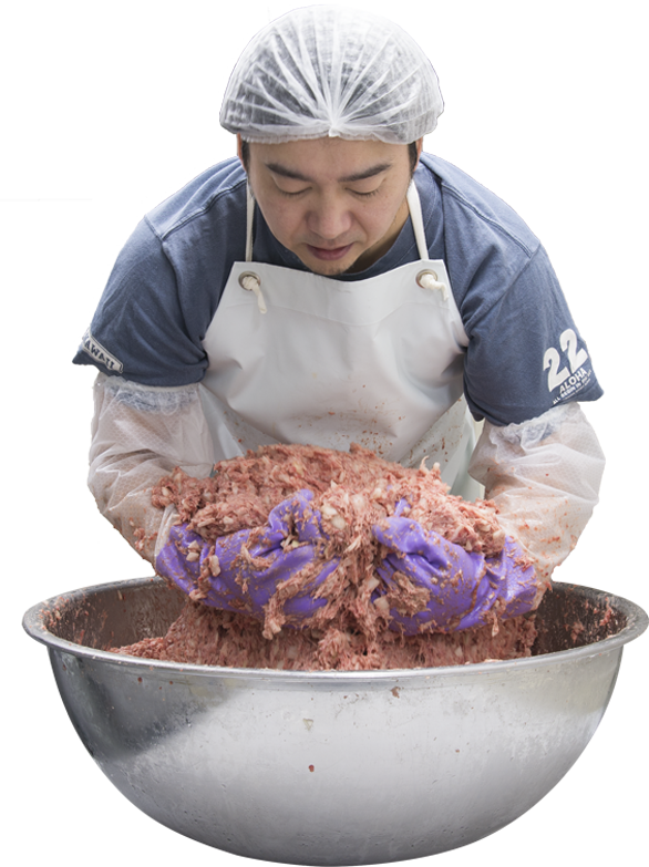 職人の手練り写真